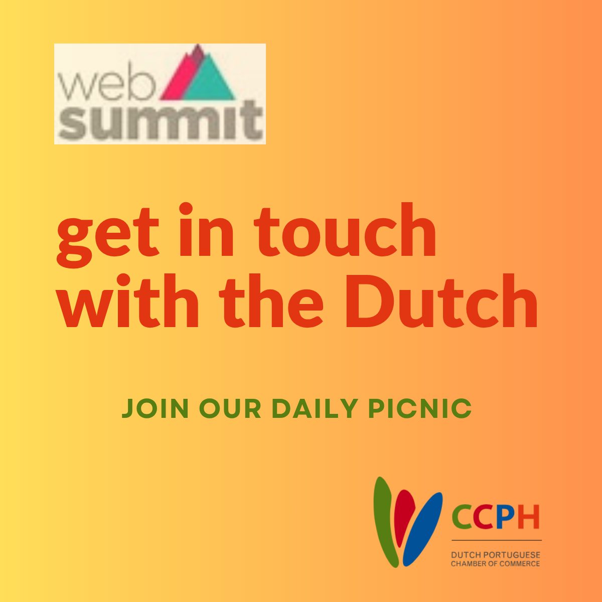 Get in Touch with the Dutch – Web Summit Picnic
